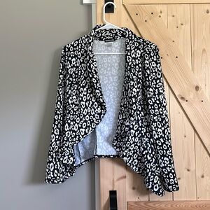 Navy and white blazer